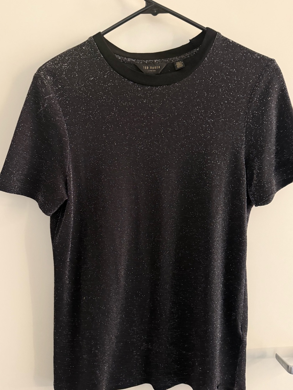 Ted Baker Black Speckled Crew Neck T-Shirt